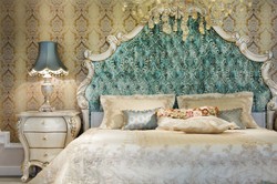 Casa Padrino luxury baroque bedside table cream / gold 60 x 55 x H. 68 cm - Magnificent solid wood bedside table - Baroque bedroom furniture