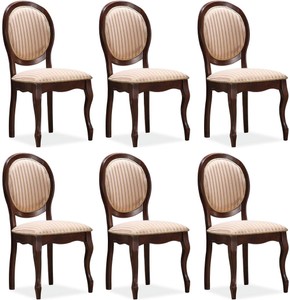 Casa Padrino set di sedie da pranzo barocco beige / oro / marrone scuro 47 x 44 x A. 97 cm - Set di 6 sedie da cucina - Mobili per sala da pranzo barocco
Casa Padrino set di sedie da pranzo barocco beige / oro / marrone scuro 47 x 44 x A. 97 cm - Set di 6 sedie da cucina - Mobili per sala da pranzo barocco