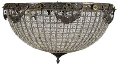 Casa Padrino lampada di copertura barocco ossidato Ø 60 x A. 30 cm - Lampadario a soffitto magnifico - Luci Barocche