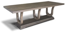 Casa Padrino table à manger de luxe en bois massif H. 77 cm - Différentes Couleurs et Tailles - Table de salle à manger en bois massif au look rustique - Meubles rustiques en bois massif