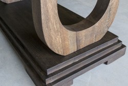 Casa Padrino table à manger de luxe en bois massif H. 77 cm - Différentes Couleurs et Tailles - Table de salle à manger en bois massif au look rustique - Meubles rustiques en bois massif