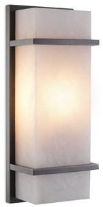 Casa Padrino lámpara de pared de lujo bronce / alabastro 13 x 9 x A. 34 cm - Elegante lámpara de pared con pantalla de alabastro - Luces de Lujo