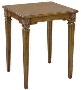 Casa Padrino luxury baroque side table brown 48 x 44 x H. 62 cm - Noble mahogany table in baroque style - Baroque mahogany furniture