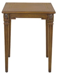 Casa Padrino tavolino barocco di lusso marrone 48 x 44 x A. 62 cm - Tavolo in mogano nobile in stile barocco - Mobili in mogano barocco