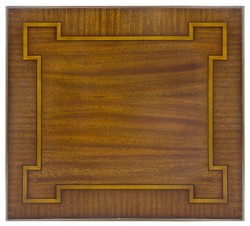 Casa Padrino tavolino barocco di lusso marrone 48 x 44 x A. 62 cm - Tavolo in mogano nobile in stile barocco - Mobili in mogano barocco