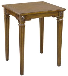 Casa Padrino tavolino barocco di lusso marrone 48 x 44 x A. 62 cm - Tavolo in mogano nobile in stile barocco - Mobili in mogano barocco