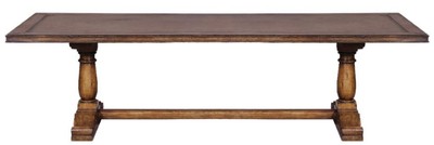 Casa Padrino table à manger de style campagnard de luxe marron 275 x 116 x H. 77 cm - Table de cuisine en bois massif rustique - Mobilier de salle à manger en bois massif de style campagnard rustique