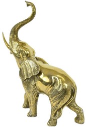 Casa Padrino figura de bronce de lujo elefante oro 50 x 25 x A. 70 cm - Escultura de Bronce - Figura de Decoración - Accesorios de Decoración - Colección de Lujo