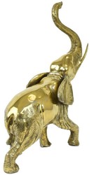 Casa Padrino figura de bronce de lujo elefante oro 50 x 25 x A. 70 cm - Escultura de Bronce - Figura de Decoración - Accesorios de Decoración - Colección de Lujo