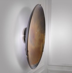 Casa Padrino luxury mirror multicolor Ø 119 cm - Round concave wall mirror with wall bracket - Luxury Collection