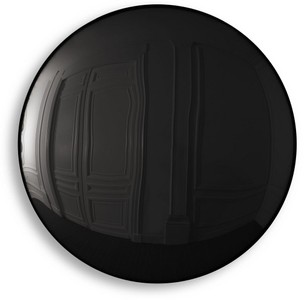 Casa Padrino luxury mirror black Ø 91 cm - Round convex wall mirror - Luxury Furniture