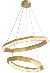 Casa Padrino luxury LED chandelier antique brass Ø 80 x H. 206 cm - Living room chandelier - Hotel chandelier - Luxury Quality
