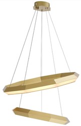 Casa Padrino luxury LED chandelier antique brass Ø 80 x H. 206 cm - Living room chandelier - Hotel chandelier - Luxury Quality