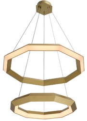 Casa Padrino luxury LED chandelier antique brass Ø 80 x H. 206 cm - Living room chandelier - Hotel chandelier - Luxury Quality