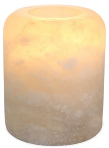 Casa Padrino luxury alabaster tealight holder Ø 12 x H. 13 cm - Deco Accessories - Luxury Quality