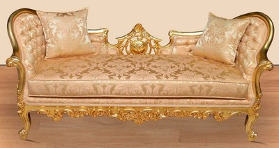 Barock Wohnzimmer Sofa Couch Gold Baroque Living Room Sofa Couch Gold 