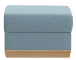 Moderner Wohnzimmer Hocker Hellblau Naturfarben Modern Living Room Stool Light Blue Natural