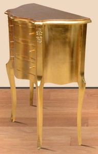 Casa Padrino Barock Kommode mit 3 Schubladen Gold - Möbel