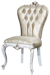 Luxus Barock Antik Stil Massivholz Esszimmerstuhl Luxury Baroque Antique Style Solid Wood Dining Chair