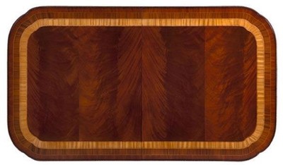 Casa Padrino Luxus Jugendstil Esstisch Braun / Dunkelbraun / Gold 212-312 x 115 x H. 77 cm - Ausziehbarer Mahagoni Küchentisch - Esszimmer Möbel
