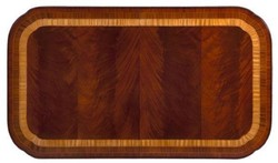 Casa Padrino mesa de comedor Art Nouveau de lujo marrón / marrón oscuro / oro 212-312 x 115 x A. 77 cm - Mesa de cocina extensible de caoba - Muebles de Comedor