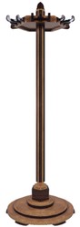 Casa Padrino perchero Art Deco de lujo marrón / marrón oscuro Ø 56 x A. 190 cm - Perchero de madera maciza - Muebles Art Deco