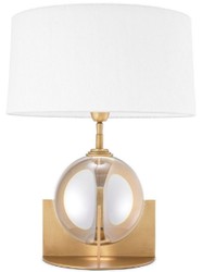 Luxus Designer Kristallglas Tischleuchte Antik Messing Weiß Luxury Designer Crystal Glass Table Lamp Antique Brass White