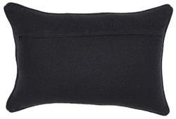 Casa Padrino coussin décoratif de luxe noir / or 60 x 40 cm - Oreiller décoratif rectangulaire avec motif de diamant élégant - Qualité de Luxe - Collection Hôtel