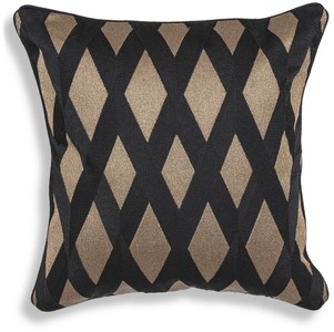 Luxus Designer Deko Kissen Schwarz Gold Luxury Designer Decorative Pillow Black Gold 