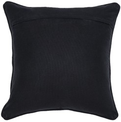 Casa Padrino cuscino decorativo di lusso nero / oro 50 x 50 cm - Cuscino decorativo nobile con motivo a rombi elegante - Qualità di Lusso - Collezione di Hotel 