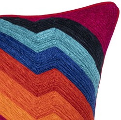 Casa Padrino Luxury Decorative Pillow Multicolor 50 x 50 cm - Noble Cushion with Elegant Pattern - Luxury Quality - Living Room Decoration Accessories