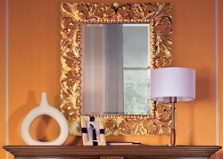 Casa Padrino specchio barocco di lusso oro 87 x 6 x A. 107 cm - Nobile specchio da parete in legno massello in stile barocco - Specchio guardaroba in stile antico - Specchio soggiorno - Mobili Barocchi
