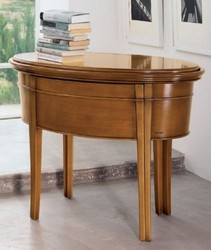 Casa Padrino luxury Biedermeier make-up console with chair brown / white - Bedroom Furniture - Hotel Furniture - Luxury Quality - Made in Italy