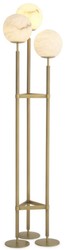 Casa Padrino luxury floor lamp antique brass / alabaster 42.5 x 37 x H. 172 cm - Modern floor lamp with round alabaster lampshades - Luxury Lights
