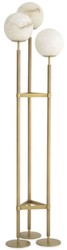 Casa Padrino luxury floor lamp antique brass / alabaster 42.5 x 37 x H. 172 cm - Modern floor lamp with round alabaster lampshades - Luxury Lights
