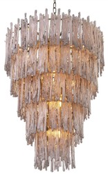 Luxus Glas Kronleuchter Messingfarben Grau Runder Kronleuchter Designer Kronleuchter Luxury Glass Chandelier Brass Gray Round Chandelier Brass Designer Chandelier