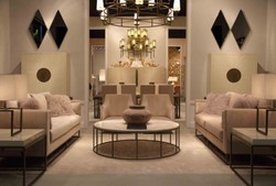 Casa Padrino designer bar cabinet cream / brass 120 x 40 x H. 190 cm - Noble wine cabinet with high-quality ceramic tiles - Bar Furniture - Hotel Furniture - Luxury Quality