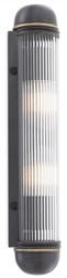 Casa Padrino applique murale de luxe bronze 7 x 7,5 x H. 40 cm - Applique murale élégante en métal avec abat-jour en verre - Luminaires de Luxe
