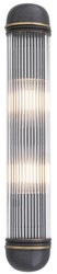 Casa Padrino applique murale de luxe bronze 7 x 7,5 x H. 40 cm - Applique murale élégante en métal avec abat-jour en verre - Luminaires de Luxe
