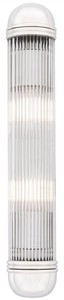 Casa Padrino Luxus Wandleuchte Silber 7 x 7,5 x H. 40 cm - Elegante Metall Wandlampe mit Glas Lampenschirm - Luxus Leuchten