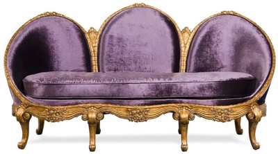 Barock Wohnzimmer Sofa Barockstil Sofa Antik Stil Sofa Lila Antik Gold Baroque Living Room Sofa Baroque Style Sofa Antique Style Sofa Purple Antique Gold