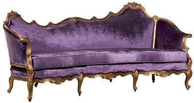 Barock Wohnzimmer Sofa Barockstil Sofa Antik Stil Sofa Lila Gold Baroque Living Room Sofa Baroque Style Sofa Antique Style Sofa Purple Gold