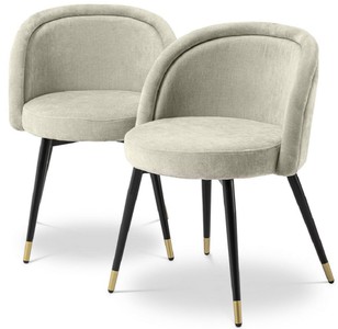Luxus Esszimmerstuhl Set Sandfarben 2 Küchenstühle Esszimmer Stühle Luxury Dining Chair Set Sand 2 Kitchen Chairs Dining Room Chairs