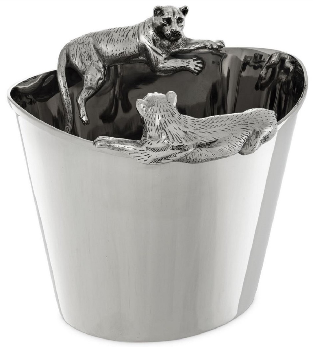 Luxus Edelstahl Weinkühler Designer Sektkühler Champagnerkühler Silber Luxury Stainless Steel Wine Cooler Designer Champagne Cooler Silver