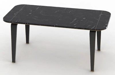 Casa Padrino luxury dining table black / brass 180 x 90 x H. 80 cm - Noble kitchen table with high quality hand cut Marquina marble - Marble dining room furniture - Luxury Quality