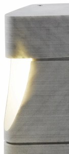 Casa Padrino Luxus Carrara Marmor LED Außenleuchten Set Weiß - Wetterbeständige Garten Leuchten - Terrassen Leuchten - Garten & Terrassen Beleuchtung - Luxus Hotel Kollektion
