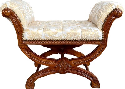 Barock Antik Stil Hocker Sitzhocker Kreuzhocker Schemel Baroque Antique Style Stool Cross Stool Barock Antik Stil Hocker Sitzhocker Kreuzhocker Schemel Baroque Antique Style Stool Cross Stool