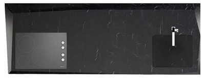 Casa Padrino Luxus Küchenblock aus hochwertigem Marquina Marmor Schwarz 270 x 100 x H. 75 cm - Luxus Marmor Esszimmer Möbel - Hotel Möbel - Luxus Qualität