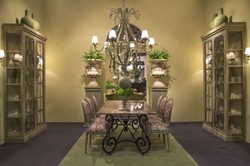 Casa Padrino luxury baroque dining table base black - Hand forged wrought iron frame - Dining Room Garden Patio Furniture