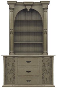 Handgefertigter Luxus Landhausstil Massivholz Schrank Antik Olivgrün Handcrafted Luxury Country Style Solid Wood Cabinet Antique Olive Green